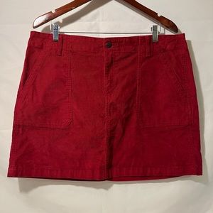 Red Corduroy Skirt from Old Navy, size 16